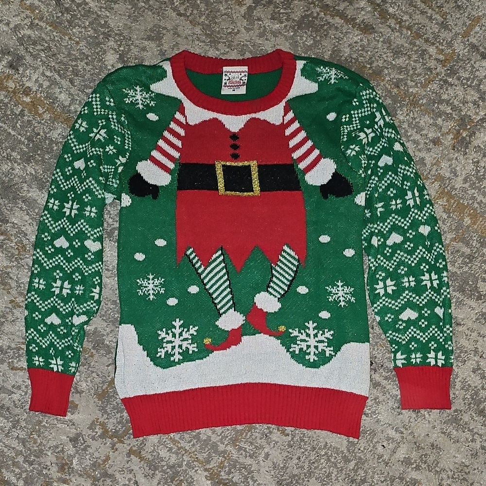 🟢 Christmas Sweater Boys Size Medium